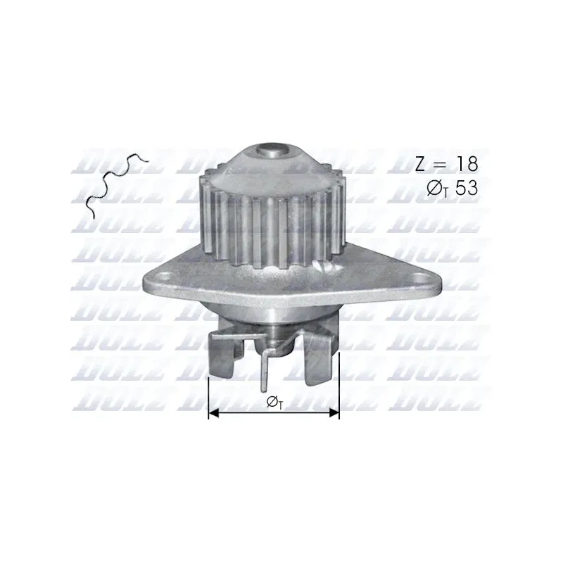 DOLZ C114 Bomba de agua, refrigeración del motor