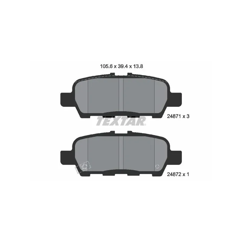 TEXTAR 2487101 Juego de pastillas de freno