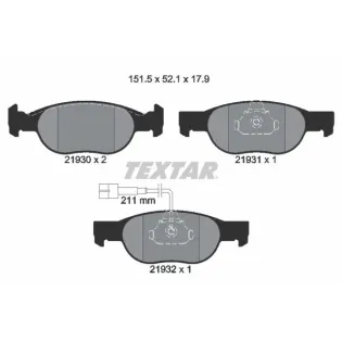 TEXTAR 2193002 Juego de pastillas de freno