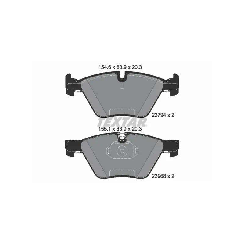 TEXTAR 2379401 Juego de pastillas de freno