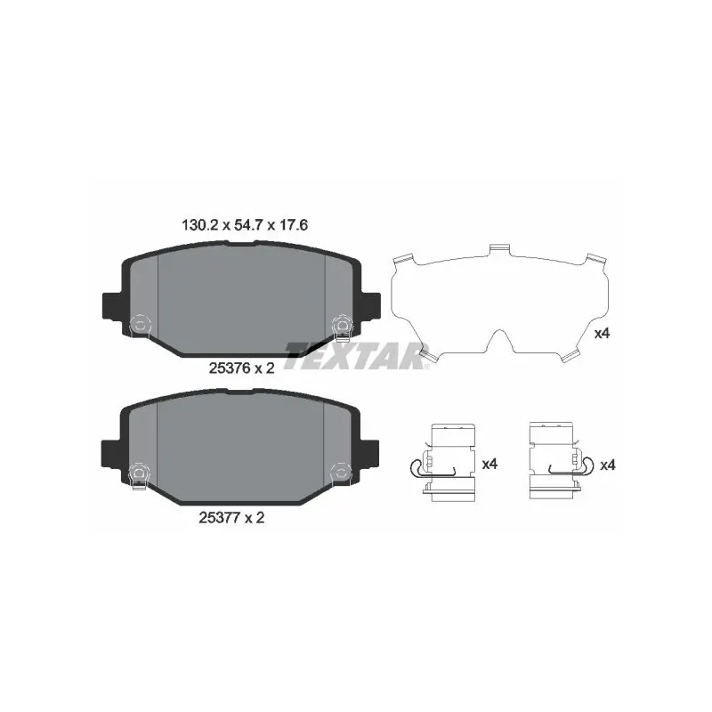 TEXTAR 2537601 Juego de pastillas de freno