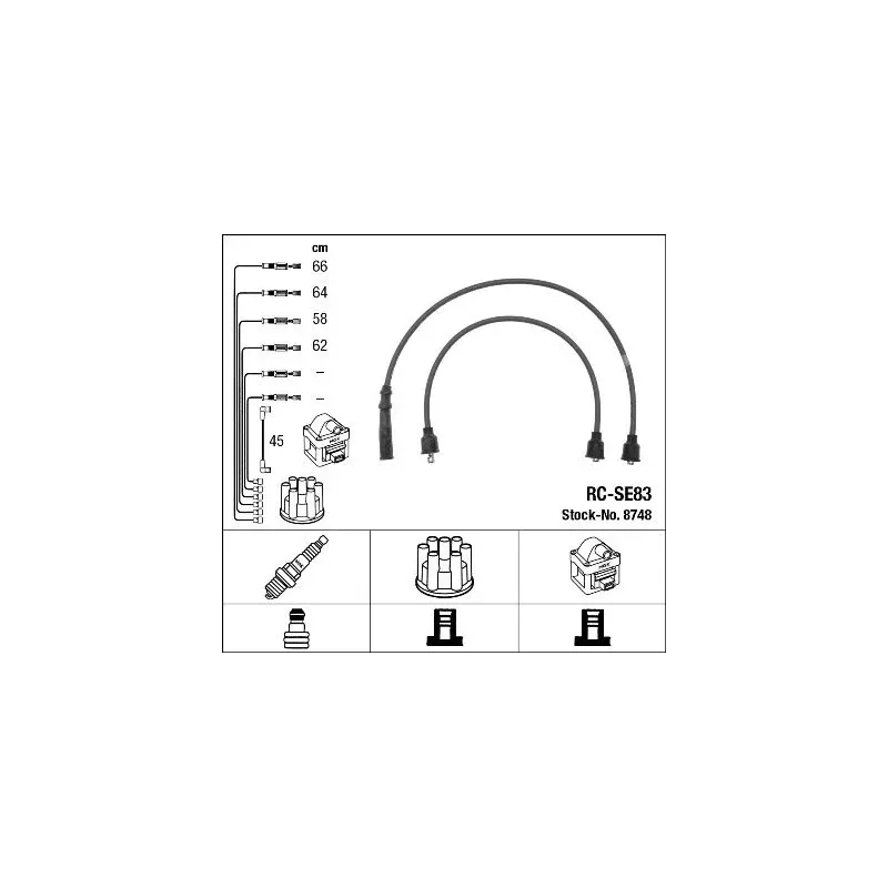 NGK 8748 Juego de cables de encendido