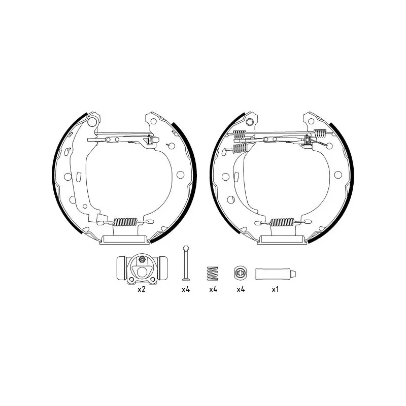 TEXTAR 84052800 Juego de zapatas de frenos