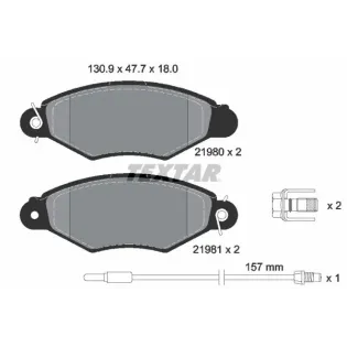 TEXTAR 89004500 Kit frenos, freno de disco