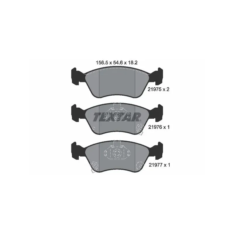 TEXTAR 2197502 Juego de pastillas de freno