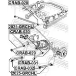 FEBEST CRAB-032 Suspensión, Brazo oscilante
