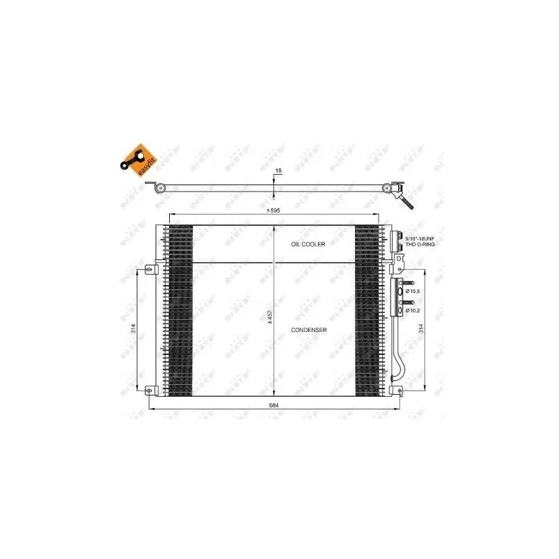 NRF 35920 Condensador, aire acondicionado