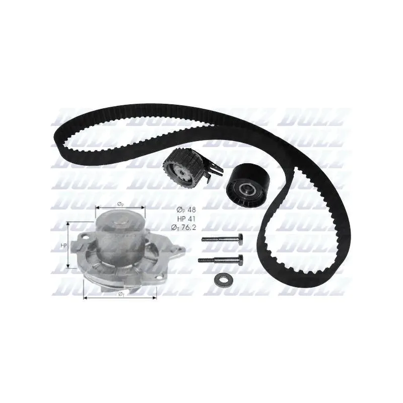 DOLZ KD045 Bomba de agua + kit correa distribución