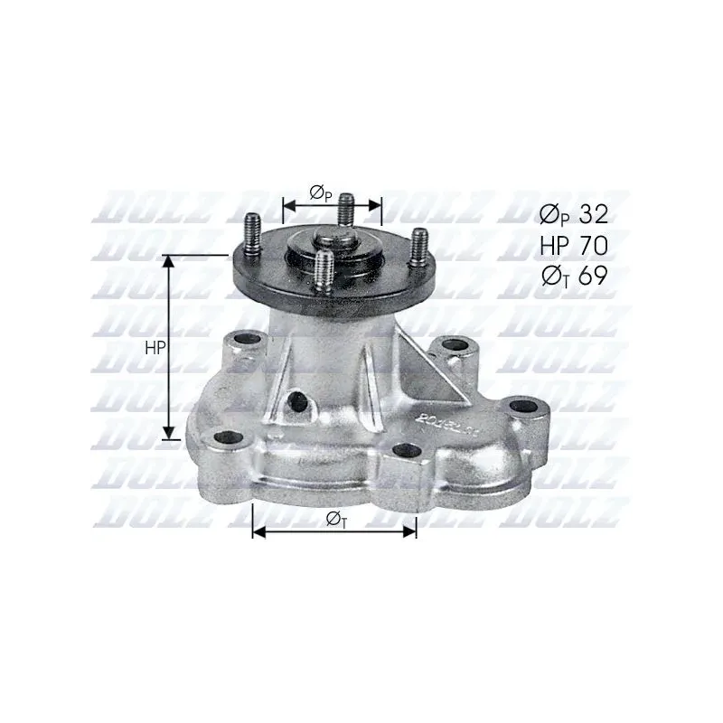 DOLZ O131 Bomba de agua, refrigeración del motor