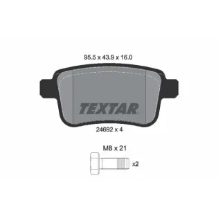 TEXTAR 2469204 Juego de pastillas de freno