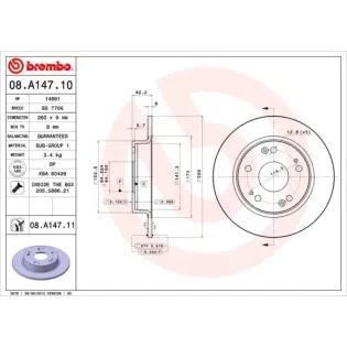 AP 14891 Disco de freno