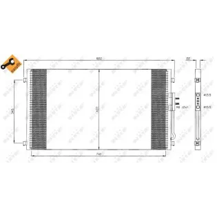 NRF 35383 Condensador, aire acondicionado