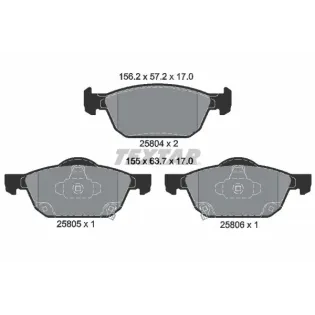 TEXTAR 2580401 Juego de pastillas de freno