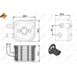 NRF 31170 Radiador de aceite, aceite motor