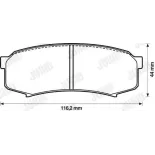 JURID 572245J Juego de pastillas de freno