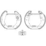 TEXTAR 84041900 Juego de zapatas de frenos