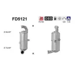 AS FD5121 Filtro hollín/partículas, sistema escape