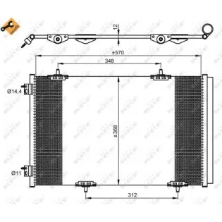 NRF 350066 Condensador, aire acondicionado