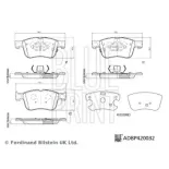BLUE PRINT ADBP420032 Juego de pastillas de freno