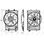 NRF 47846 Ventilador, refrigeración del motor