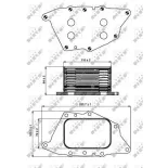 NRF 31287 Radiador de aceite, aceite motor