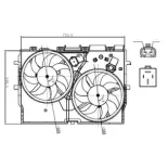 NRF 47866 Ventilador, refrigeración del motor