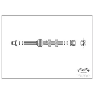 CORTECO 19026487 Tubo flexible de frenos