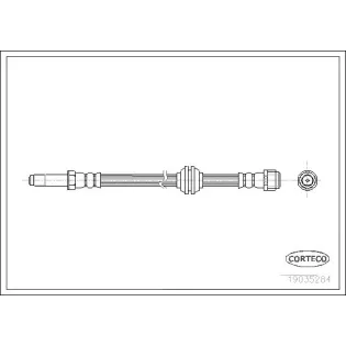 CORTECO 19035284 Tubo flexible de frenos