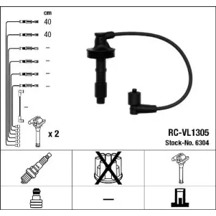 NGK 6304 Juego de cables de encendido