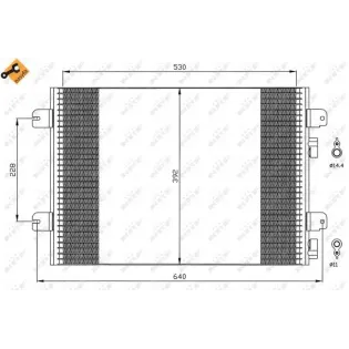 NRF 35542 Condensador, aire acondicionado