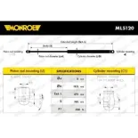 MONROE ML5120 Muelle neumático, maletero/compartimento de carga