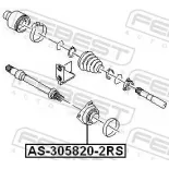 FEBEST AS-305820-2RS Cojinete, palier