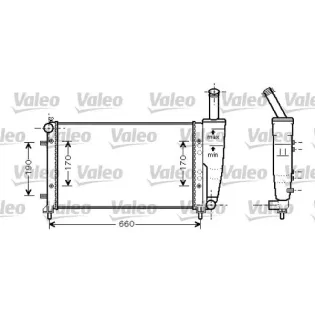 VALEO 734457 Radiador, refrigeración del motor