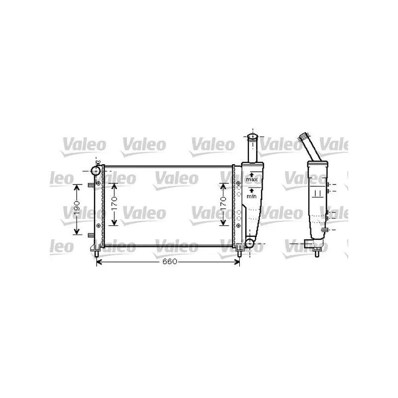 VALEO 734457 Radiador, refrigeración del motor