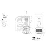 FEBI BILSTEIN 178259 Rótula de suspensión/carga