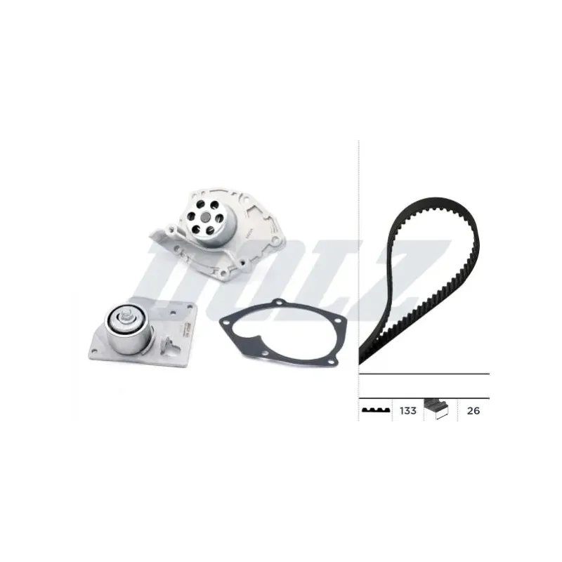 DOLZ KD027 Bomba de agua + kit correa distribución