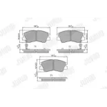 JURID 572281J Juego de pastillas de freno