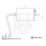 BLUE PRINT ADBP230031 Filtro combustible