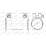 WALKER 86130 Conectores de tubos, sistema de escape