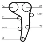 CONTINENTAL CTAM CT1051K1 Juego de correas dentadas