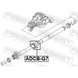 FEBEST ADCB-Q7 Cojinete, soporte intermedio del árbol de transmisión