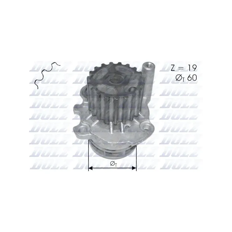 DOLZ A196 Bomba de agua, refrigeración del motor