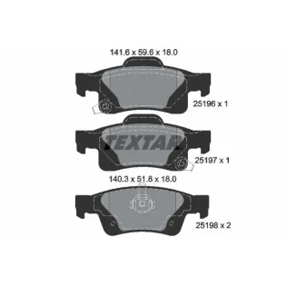 TEXTAR 2519601 Juego de pastillas de freno