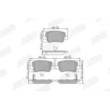 JURID 572627J Juego de pastillas de freno