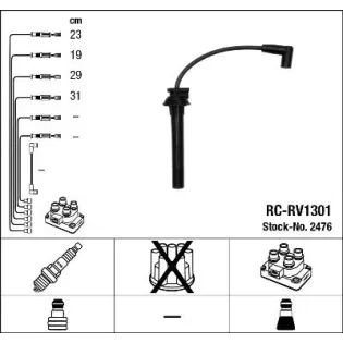NGK 2476 Juego de cables de encendido
