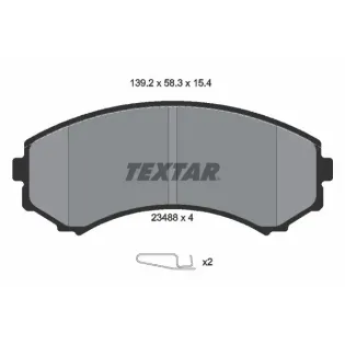 TEXTAR 2348801 Juego de pastillas de freno