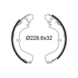 VALEO 564287 Juego de zapatas de frenos