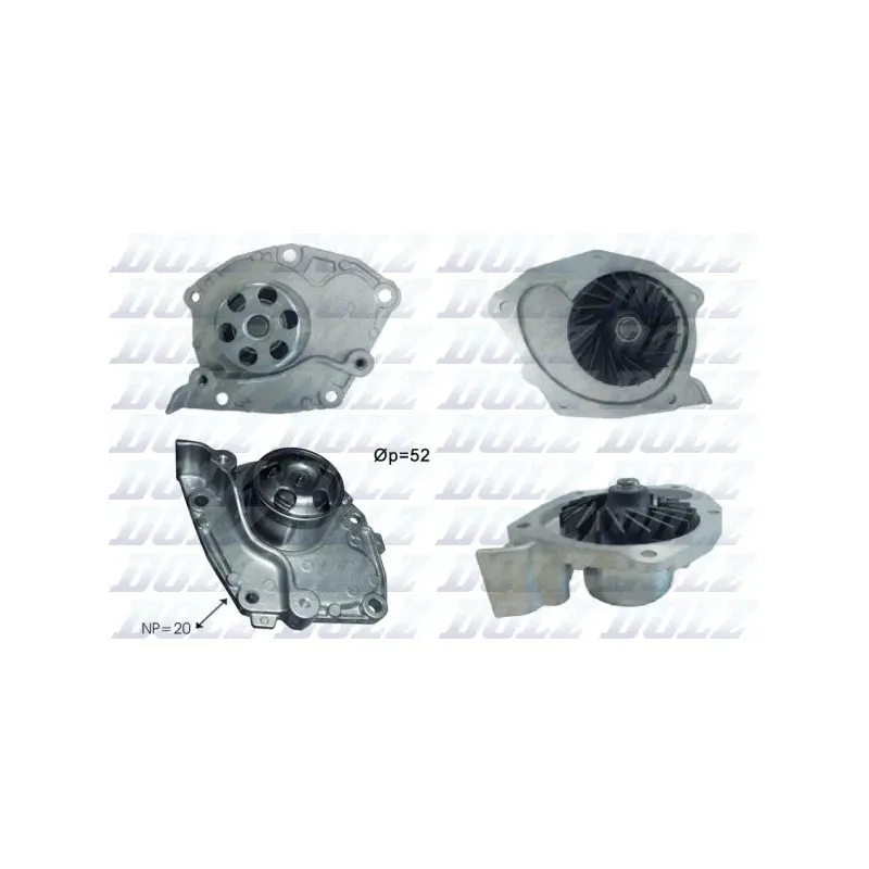 DOLZ R232 Bomba de agua, refrigeración del motor