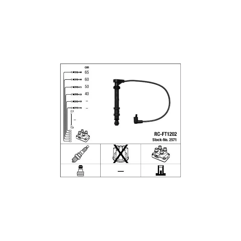 NGK 2571 Juego de cables de encendido