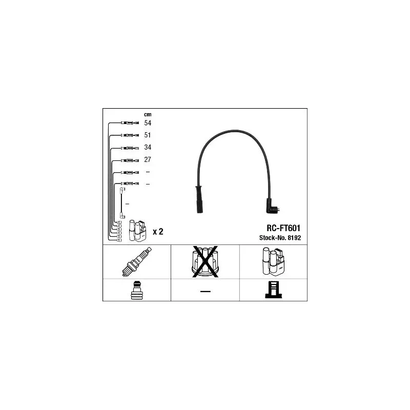 NGK 8192 Juego de cables de encendido